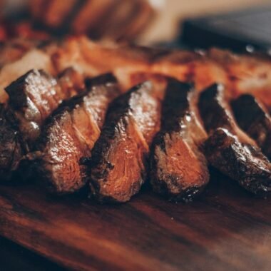 cooked sliced meat